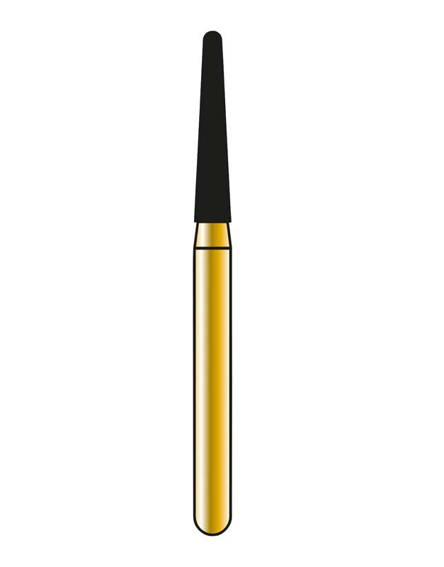 Goldenes rotierendes Instrument DIATECH Speedster FG S856 016 in Nahaufnahme.