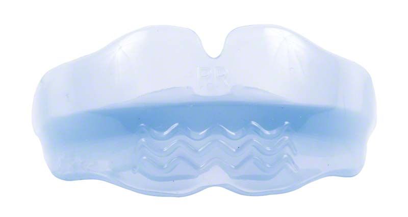 Weicher OrthoPreventAligner® für Wechselgebiss in hellblauer Farbe.