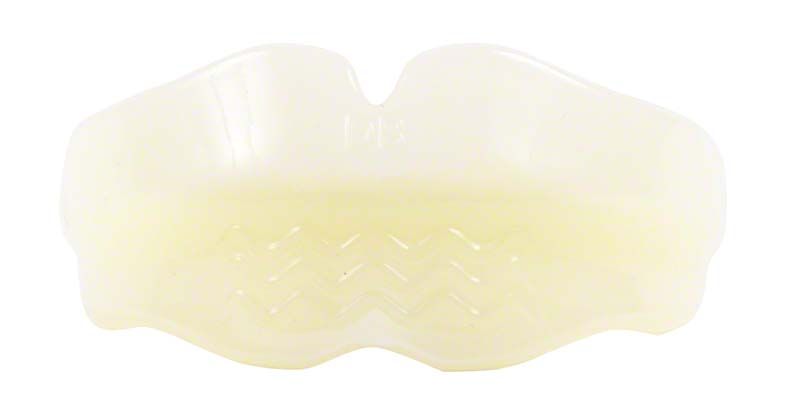 OrthoPreventAligner® für tiefen Biss im Wechselgebiss, transparente Kunststoffschiene.