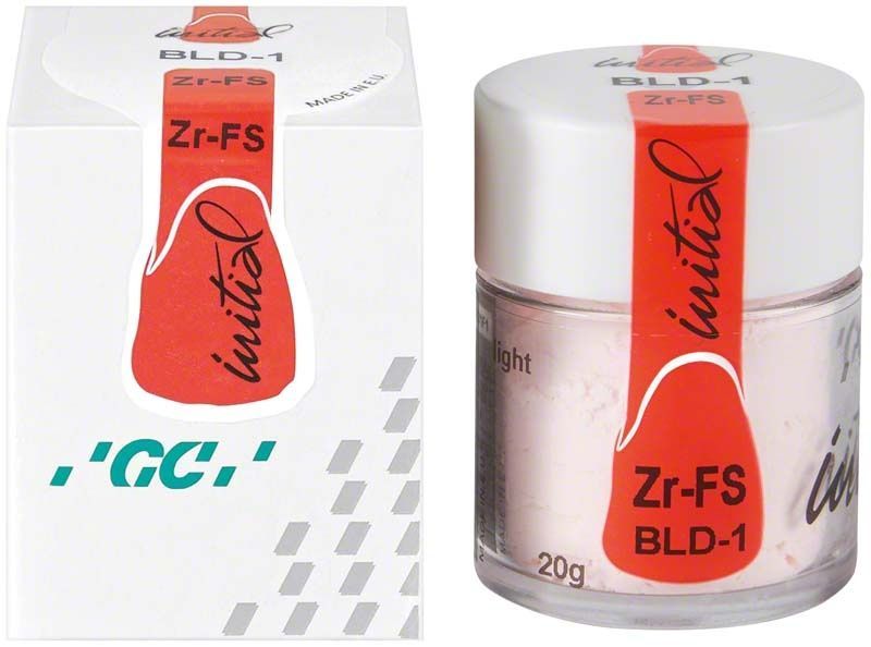 GC Initial Zr-FS Bleach Dentin 20g BLD-1 Dose und Verpackung