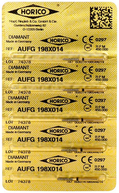 Verpackung von Löwenschleifer AuFG 198X 014 mit gelbem Etikett und QR-Code.