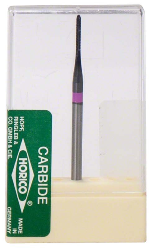 Schwarz beschichteter Hartmetallfräser S289 134 010 in Kunststoffverpackung.