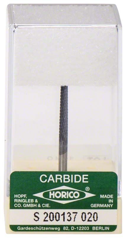 Hartmetallfräser schwarz beschichtet S200 137 020 in Verpackung.