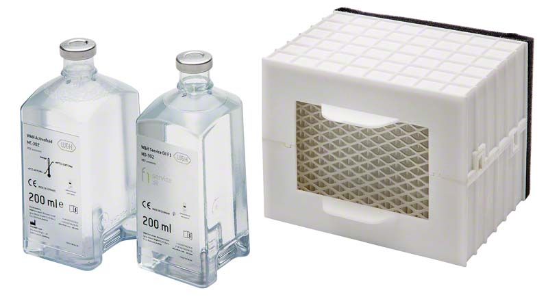 Assistina TWIN Care Set mit Activefluid und Serviceöl F1 Flaschen.