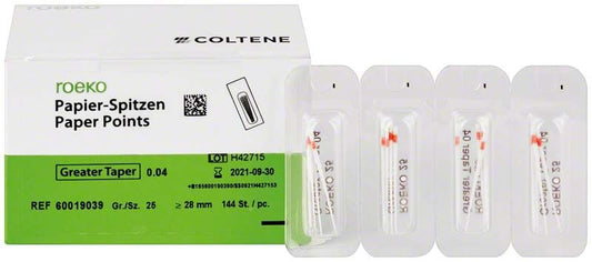 Image of ROEKO Papierspitzen Greater Taper 0.04 Cellpack Gr. 25