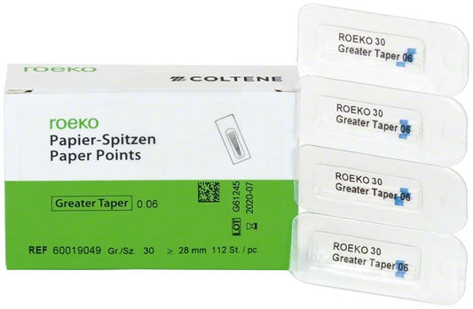Image of ROEKO Papierspitzen Greater Taper 0.06 Cellpack Gr. 30
