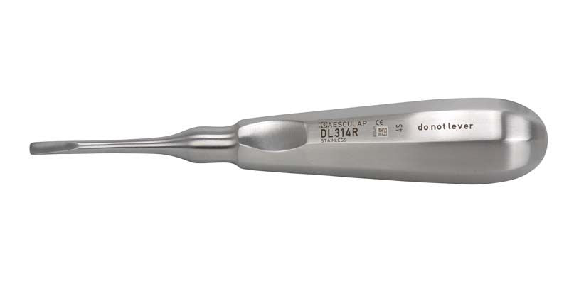 Gerades ExtraLux Instrument, 4 mm, mit gravierten Markierungen auf Edelstahl.