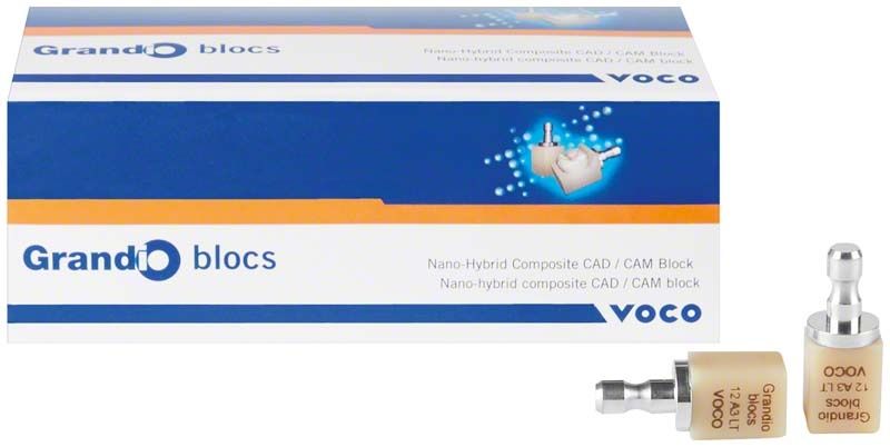 Grandio® blocs LT Gr. 12 A3 Nano-Hybrid-Kompositblöcke mit Verpackung.