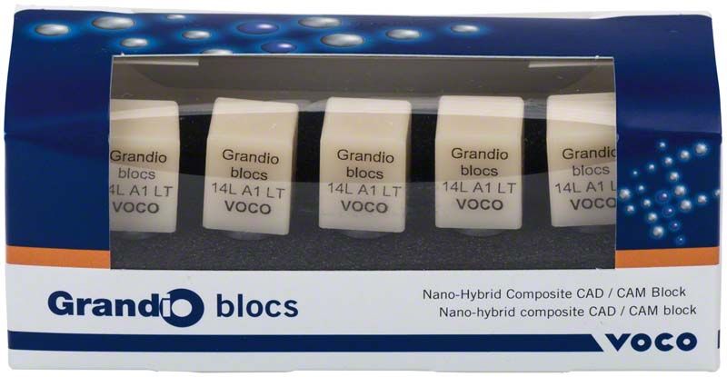 Grandio blocs LT Gr. 14L A1 in Verpackung von VOCO.