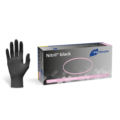 Nitril black Einmal-Untersuchungs- und Schutzhandschuh