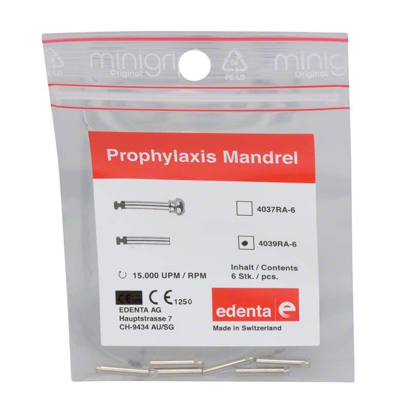 Screw-In Mandrell Typ 4039RA von Medic-Star in Originalverpackung, 6 Stück.