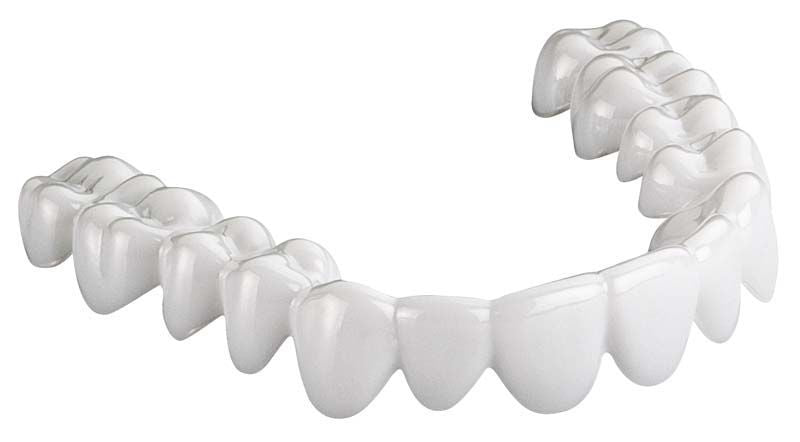 DURAN®+ weiße Kunststoffplatte mit Zahnbogen-Form, 1,0mm Dicke.