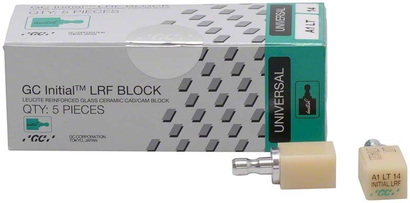 GC Initial™ LRF LT-14 Universal A3.5 Keramikblock mit Verpackung.