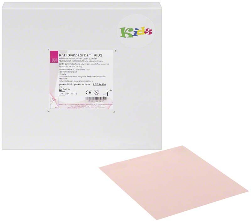 KKD Sympatic Dam Kids in Rosa mit Verpackung und Produktansicht.