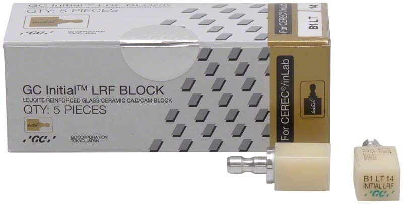 GC Initial LRF LT-14 CEREC B1 Block mit Verpackung.
