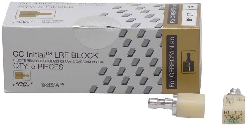 GC Initial™ LRF LT-12 CEREC® B1 Keramikblock in Originalverpackung.