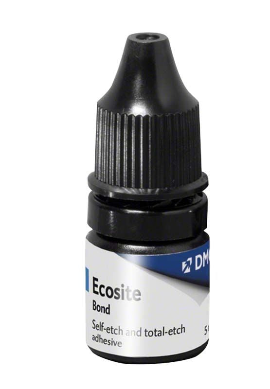 Ecosite Bond Fläschchen mit schwarzem Verschluss und weißem Etikett.