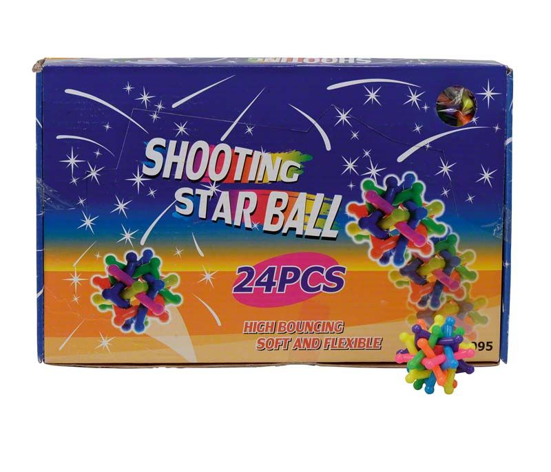 Stachelspringbälle in bunter Verpackung mit 24 Bällen von Speilzeug.