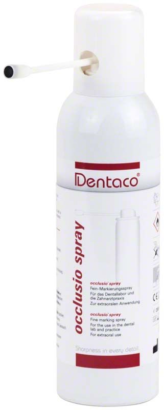 Occlusiospray 200 ml Flasche mit Spezialdüse für dentale Anwendungen.
