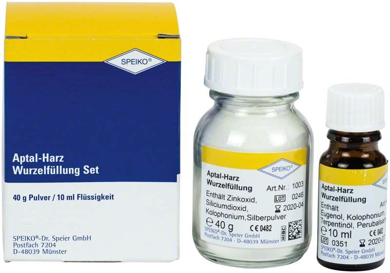 Aptal-Harz Wurzelfüllung Set mit Pulver und Flüssigkeit, Medic-Star.