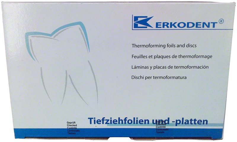 Verpackung von Erkoloc-pro pink, 10er, 2,00mm x Ø 125mm Tiefziehfolien.