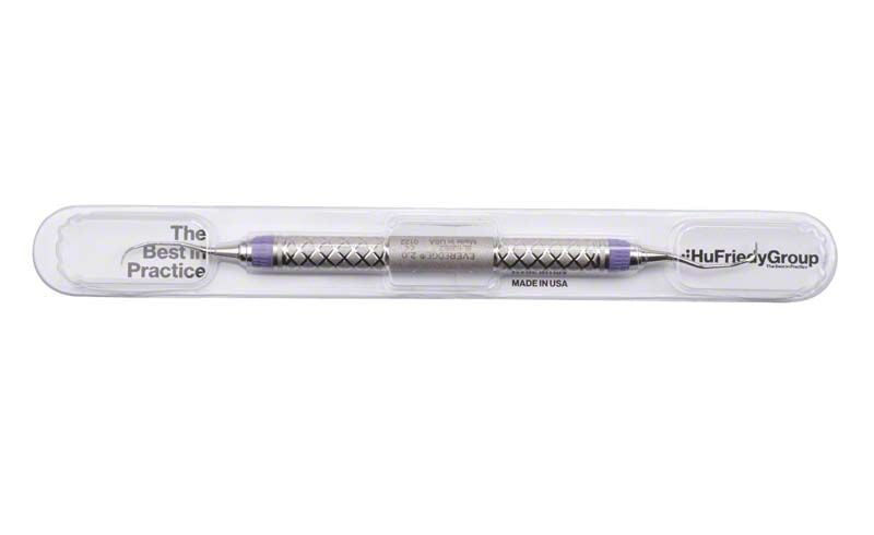Langer Kürette Figur 1/2 Griff 9 in transparenter Verpackung.