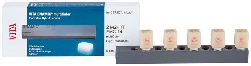 VITA ENAMIC® multiColor Rohlinge für CEREC®/inLab® mit Farbverlauf.