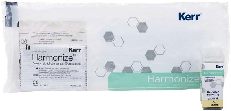 Harmonize™ Unidose Schmelz A3 Verpackung mit Nanohybrid-Universalkomposit.