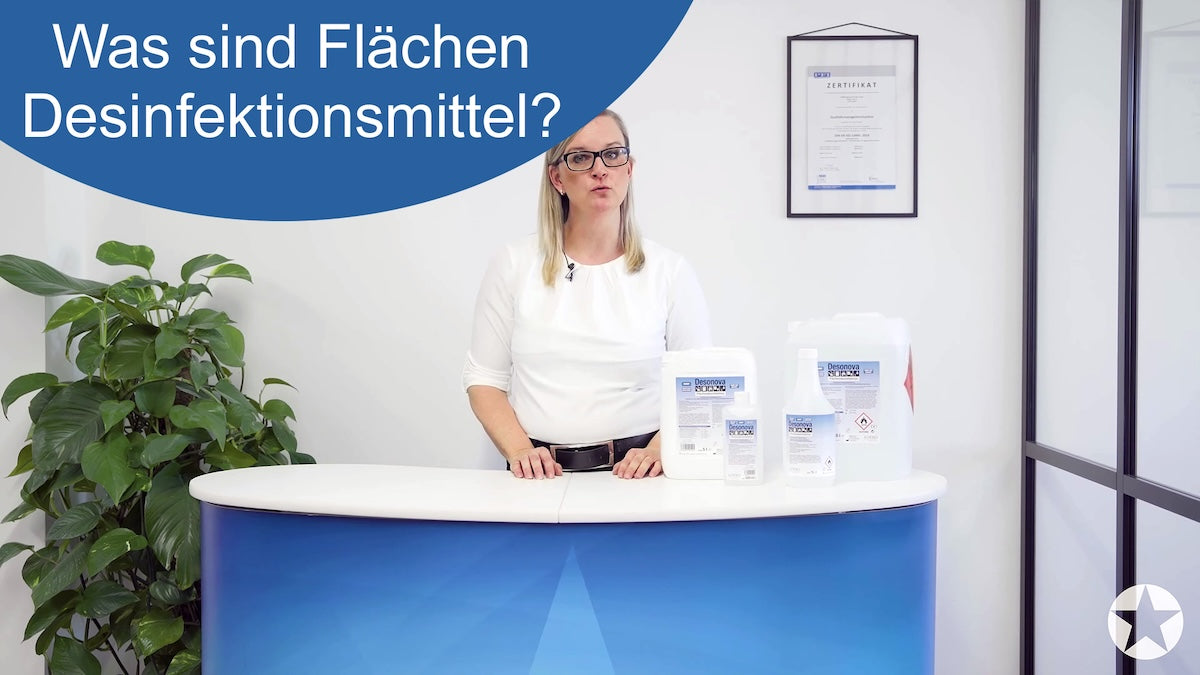 Video laden: Desinfektionsmittel für die routinemäßige Flächendesinfektion