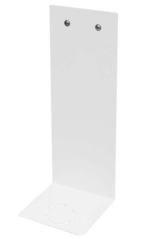 Weißer Ablagemodul Becherhalter mit zwei Befestigungsschrauben.