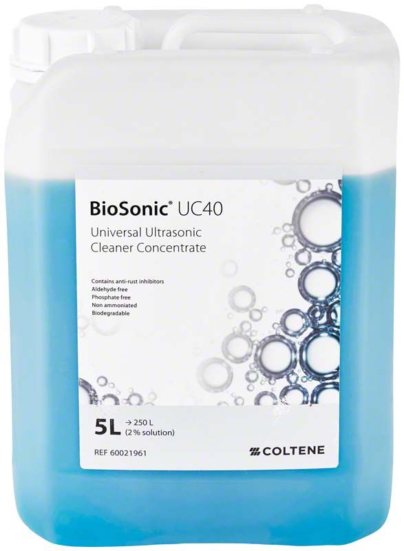Ultraschallreiniger BioSonic UC40 5 Liter in blauem Kanister.