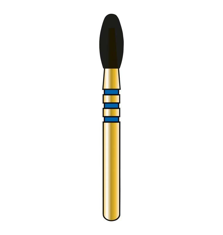 DIATECH Z-Rex Diamant FG 379N 023, Nahaufnahme des Bohrers mit schwarzem Kopf.