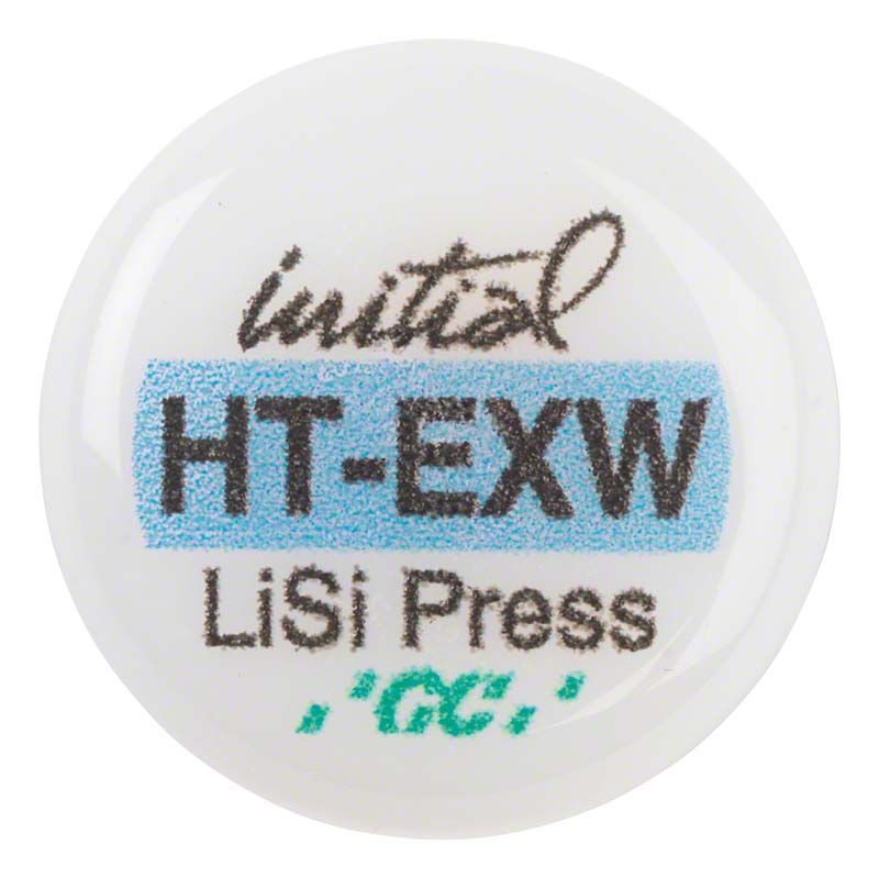 GC Initial™ LiSi Press HT EXW auf weißem Hintergrund.