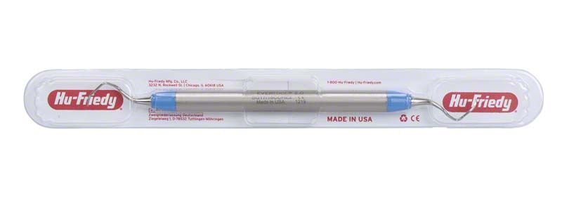 Standard Gracey-Kürette Figur 17/18 mit blauem Griff in Verpackung