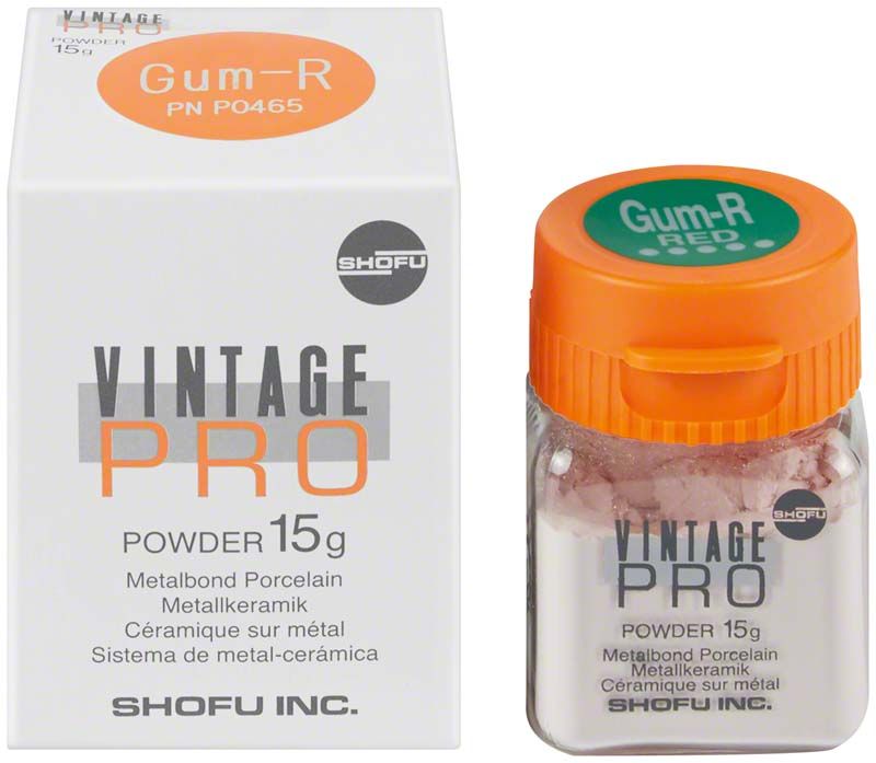 Vintage PRO Gum R Zahnpulver 15g mit Verpackung.