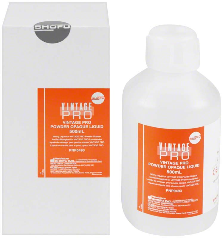 Vintage PRO Powder Opaque Liquid 500ml Flasche mit Verpackung.