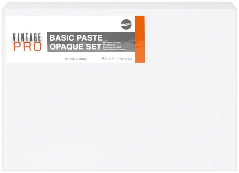 Verpackung des Vintage PRO Paste Opaque Basic Sets mit Logo und Produktinformationen.