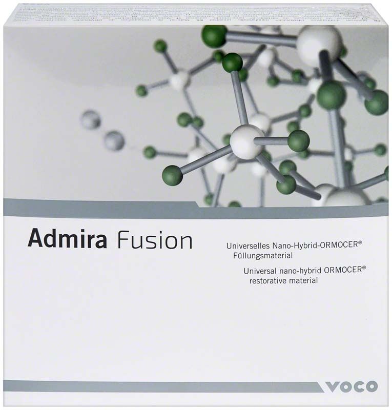 Verpackung des Admira Fusion universellen Nano-Hybrid-ORMOCER Füllungsmaterials.