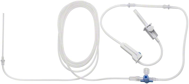 Kühlmittelschlauch für Surgic VarioSurg mit Anschlüssen und Ventil.