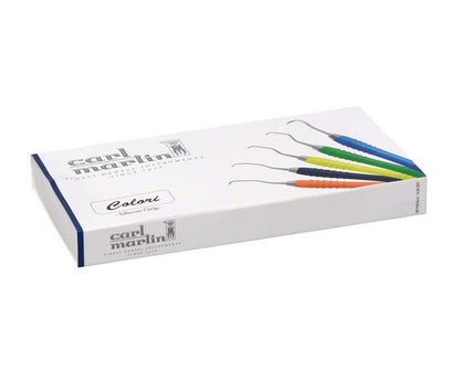 Paro-SET Colori Instrumente in bunter Verpackung mit ergonomischen Griffen.