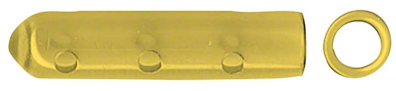 Spitzenschutz aus gelbem Kunststoff und Silikon für dentalen Instrumentenschutz.