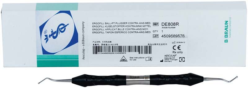 Stopfer Kugelstopfer 1,2/1,6 mm in Verpackung von B. Braun.