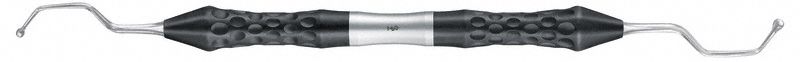 Zahnmedizinisches Instrument KUGELSTOPFER TRIWINKEL mit ergonomischem Griff und zwei Arbeitsenden.