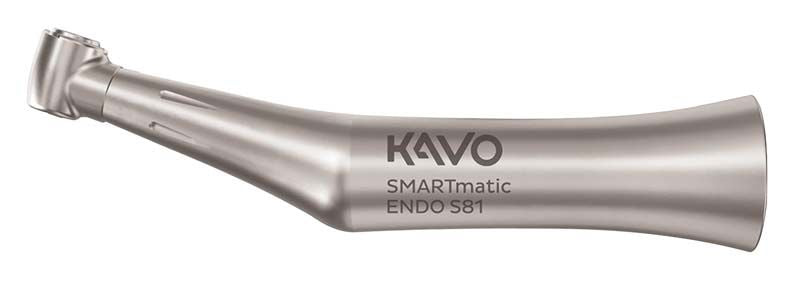 Dentales Handstück SMARTmatic Endo S81 aus Metall mit ergonomischem Design.