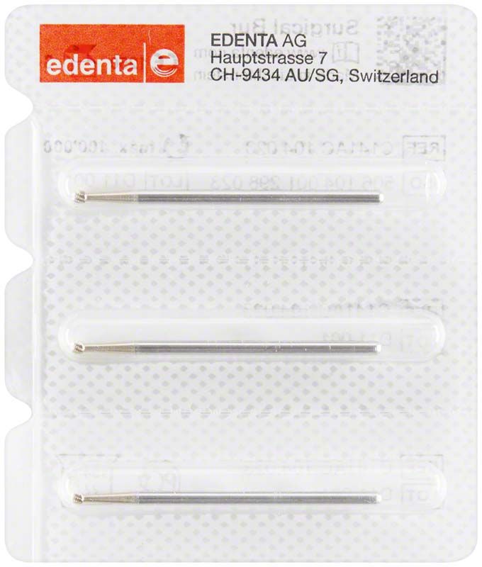 Allport Knochenfräser C141AC 027 in Blisterverpackung mit drei Fräsen.