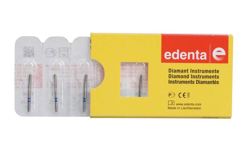 Verpackung von Diamantenschleifern K-Diamant FG 856 016, geeignet für Dentalmedizin.