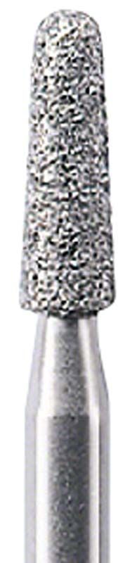 Diamantbeschichteter Dentalbohrer K-Diamant H 856 016 in konischer Form.