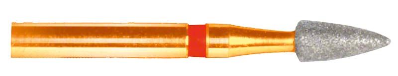 Zahnmedizinischer Schleifbohrer Löwenschleifer AuFG 272C 016 mit konischer Spitze.