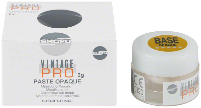 Vintage PRO Paste Opaque 6g Base mit Verpackung und Keramikdose.