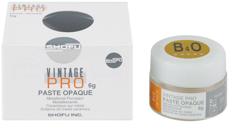 Verpackung und Dose der Vintage PRO Paste Opaque 6g B4O.